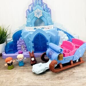 Fisher-Price Little People Disney Frozen Ice Palace and Sleigh & 3 Figures Read